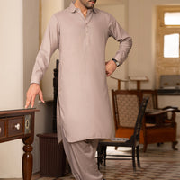 Blended Light Brown Shalwar Kameez - Wasim Akram by Almirah