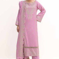 Embroidered Acrylic Light Pink Unstitched Suit - Gul Ahmed
