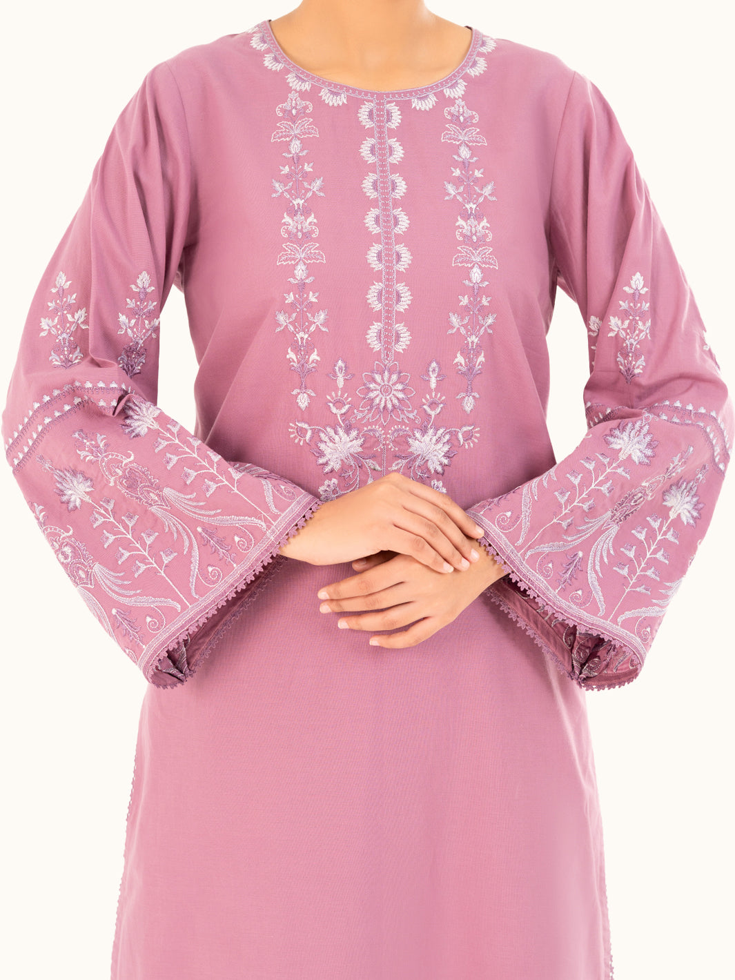 Cambric Lilac Kurti - Almirah