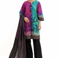 Khaddar Grey Unstitched Suit - Gul Ahmed