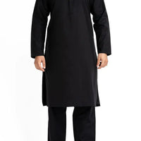 Blended Black Inner Suit- J. Junaid Jamshed