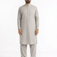 Blended Fawn Kurta Trouser - President by Gul Ahmed