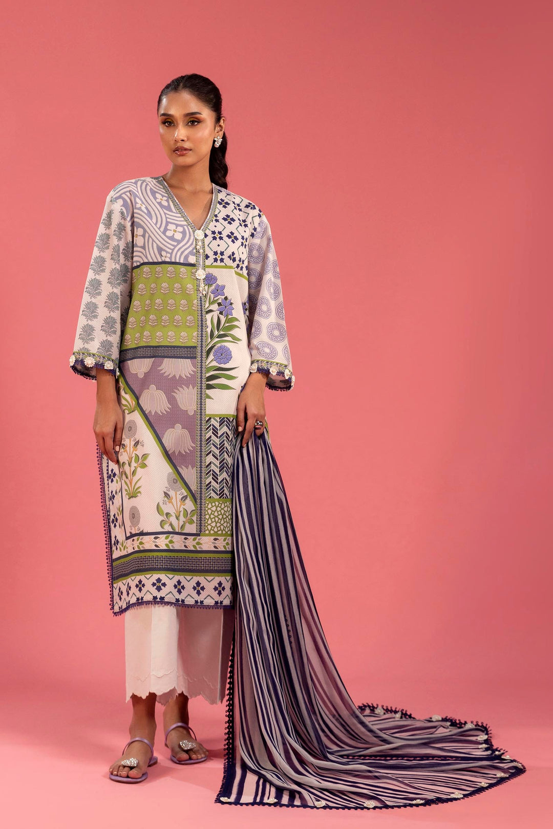 Design 12A - Sana Safinaz Mahay Printed Stitched