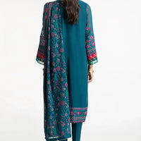 Chiffon Blue Stitched Suit - Gul Ahmed