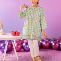 Lawn Green Kurti - J. Junaid Jamshed