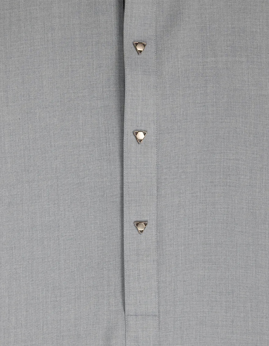 Blended Sky Blue Kurta Trouser - J. Junaid Jamshed