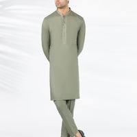 Blended Green Kurta Trouser - J. Junaid Jamshed