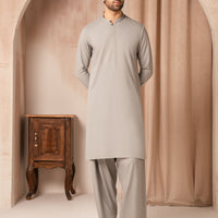 Blended Grey Shalwar Kameez - J. Junaid Jamshed