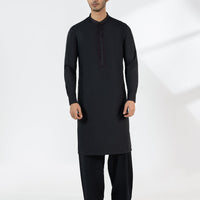 Blended Black Shalwar Kameez - J. Junaid Jamshed