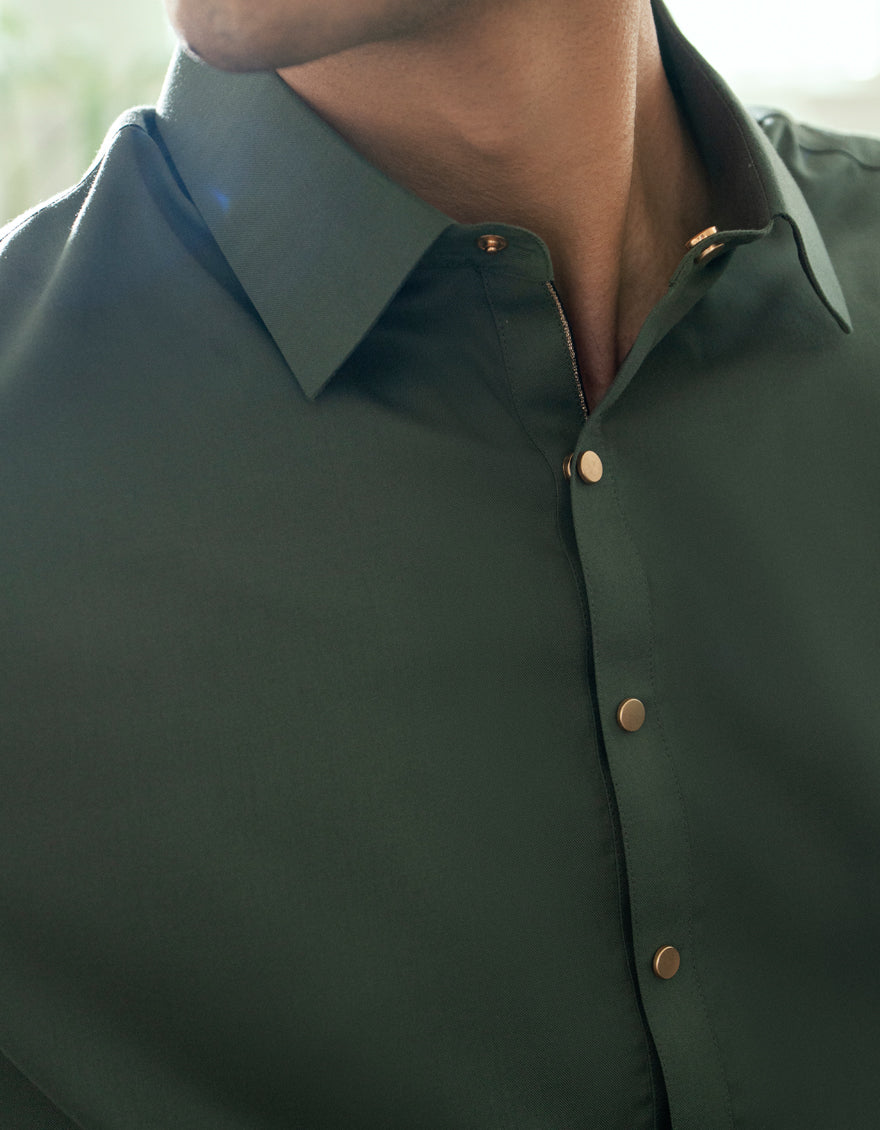 Blended Green Shalwar Kameez - J. Junaid Jamshed