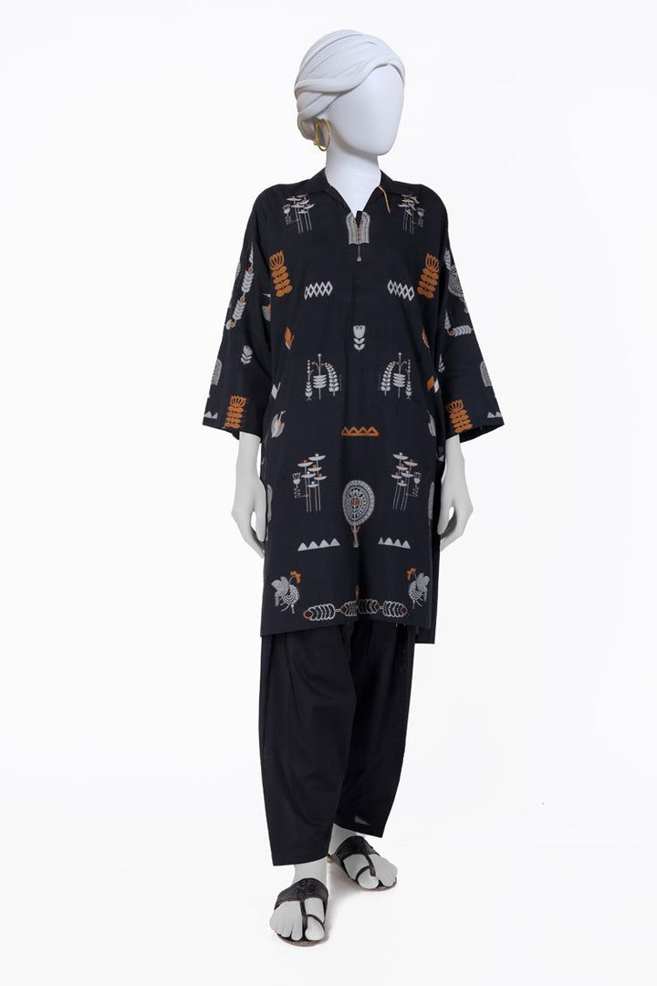 Khaddi Black Kurti - J. Junaid Jamshed