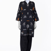 Khaddi Black Kurti - J. Junaid Jamshed