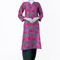 Cambric Pink Kurti - J. Junaid Jamshed