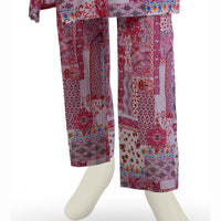 Lawn Pink Trouser - J. Junaid Jamshed
