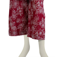 Lawn Maroon Trouser - J. Junaid Jamshed