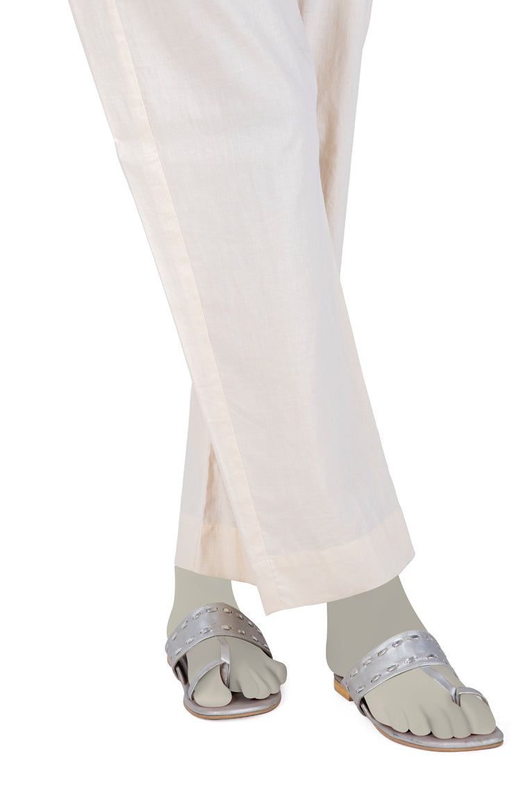 Khaddar Off White Trouser - J. Junaid Jamshed