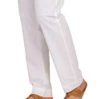 Cotton Off White Trouser - J. Junaid Jamshed