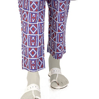 Lawn Purple Trousers - J. Junaid Jamshed