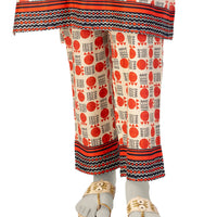 Lawn Beige Trousers - J. Junaid Jamshed