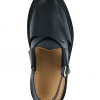 Black Peshawari Chappal - J. Junaid Jamshed