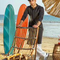 Cotton Grey Kurta - J. Junaid Jamshed