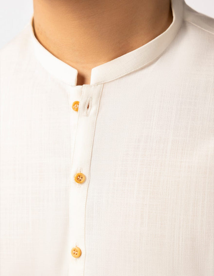 Cotton White Kurta Trouser- J. Junaid Jamshed