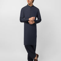 Blended Charcoal Shalwar Kameez - J. Junaid Jamshed