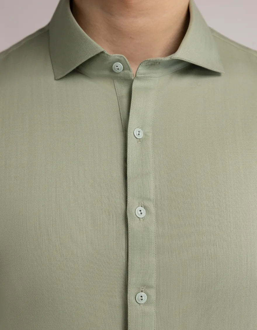 Cotton Light Green Shalwar Kameez - J. Junaid Jamshed