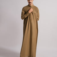 Blended Olive Jubba - J. Junaid Jamshed