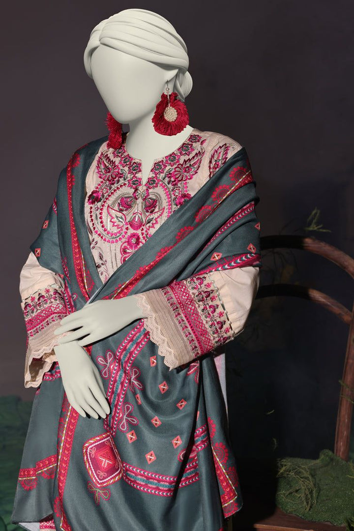 Cambric Off White Stitched Suit - J. Junaid Jamshed