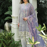 Purple Luxury Lawn Stitched Suit - Sana Safinaz