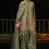Green Luxury Lawn Stitched Suit - Sana Safinaz