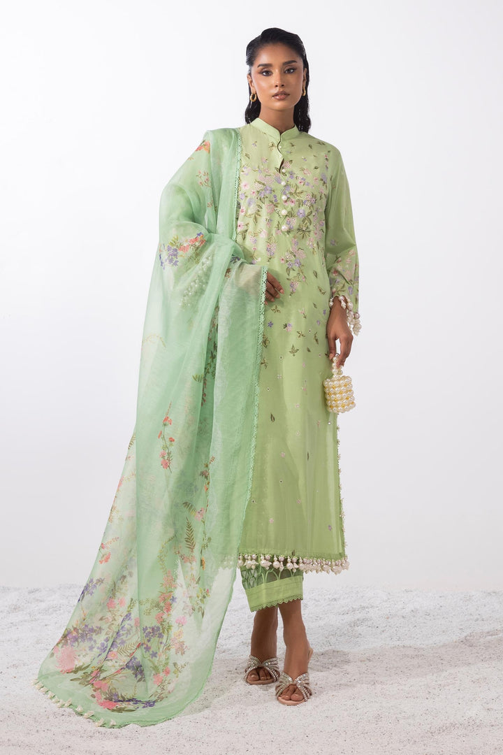 Lawn Green  Stitched Suit - Sana Safinaz Muzlin 25'