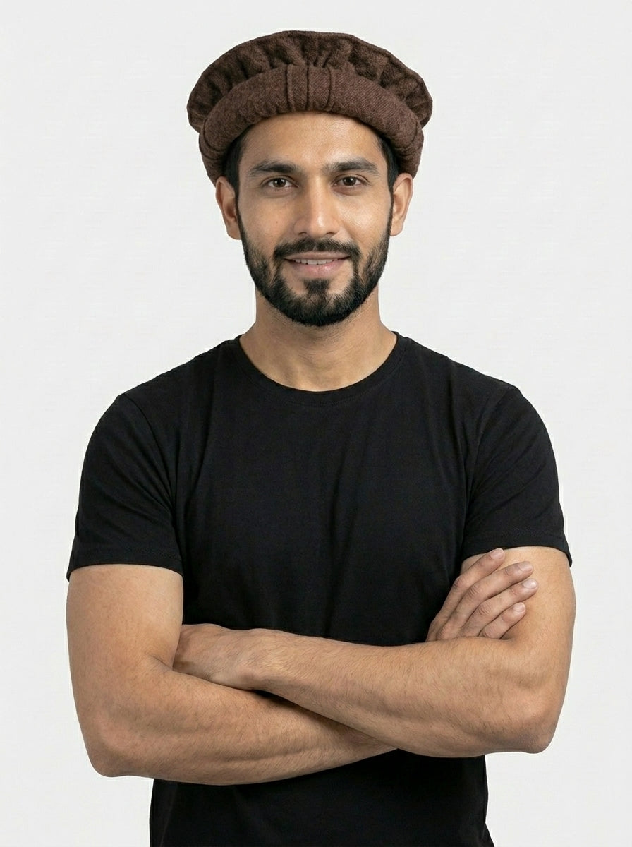 Men's Pakol Cap - Maroon