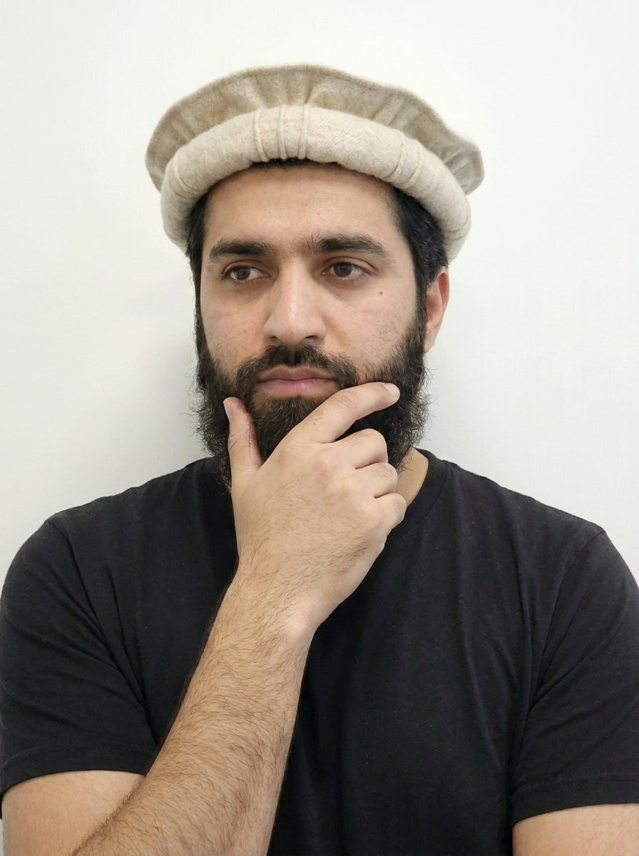 Men's Pakol Cap - White
