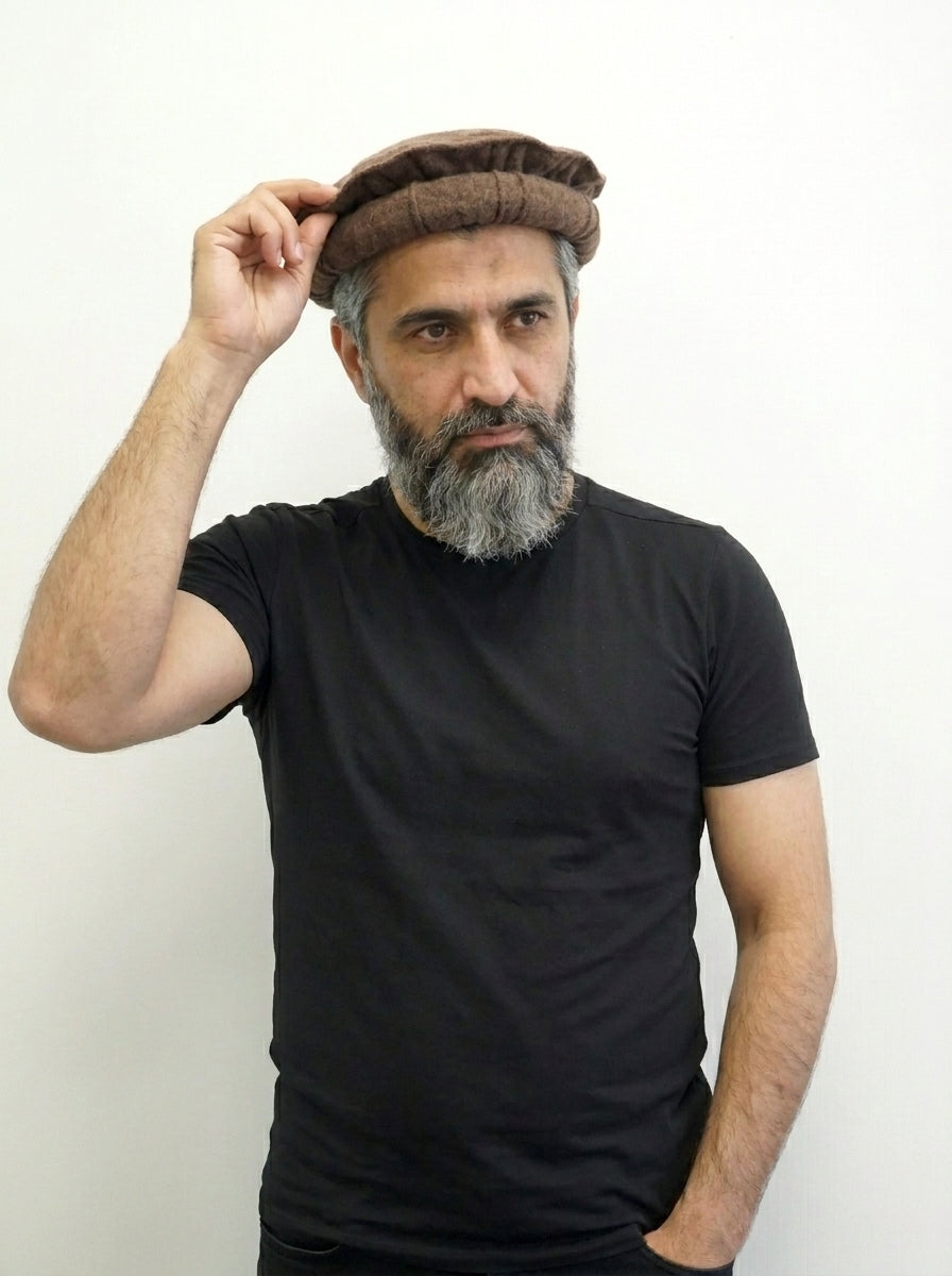 Men's Pakol Cap - Dark Brown
