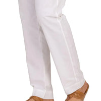 Blended Off White Trousers - J. Junaid Jamshed