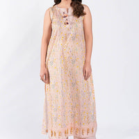 Printed Lawn Cream Unstitched Shirt - Gul Ahmed