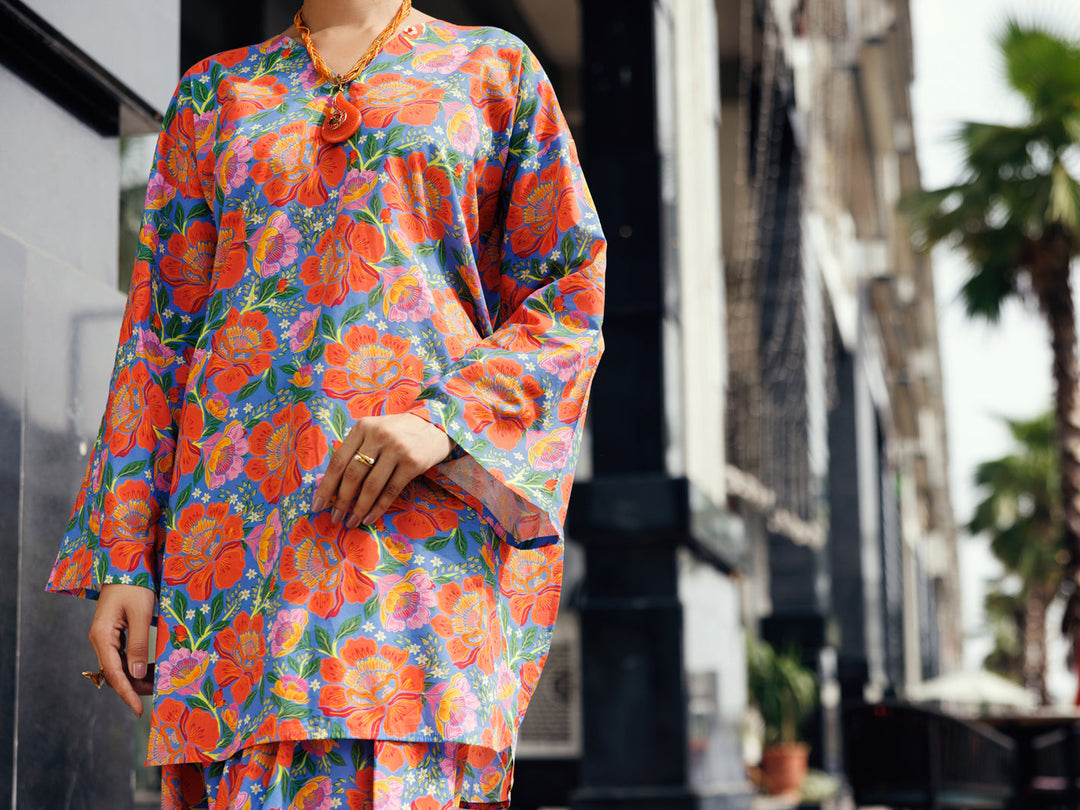 Lawn Multicolor Stitched Suit - Almirah