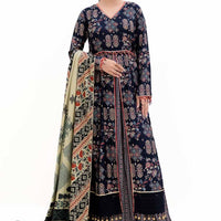 Polyester Blue Unstitched Suit - Gul Ahmed