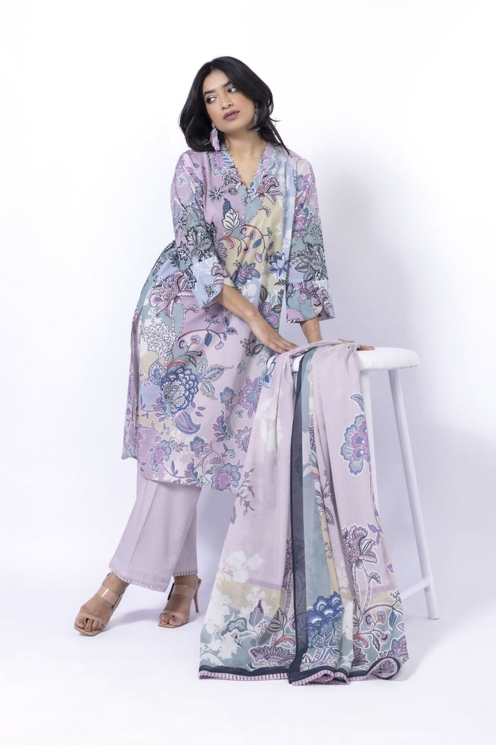 Lawn Multi Unstitched Suit - Khaadi