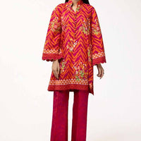 Printed Lawn Pink Unstitched Suit - Gul Ahmed