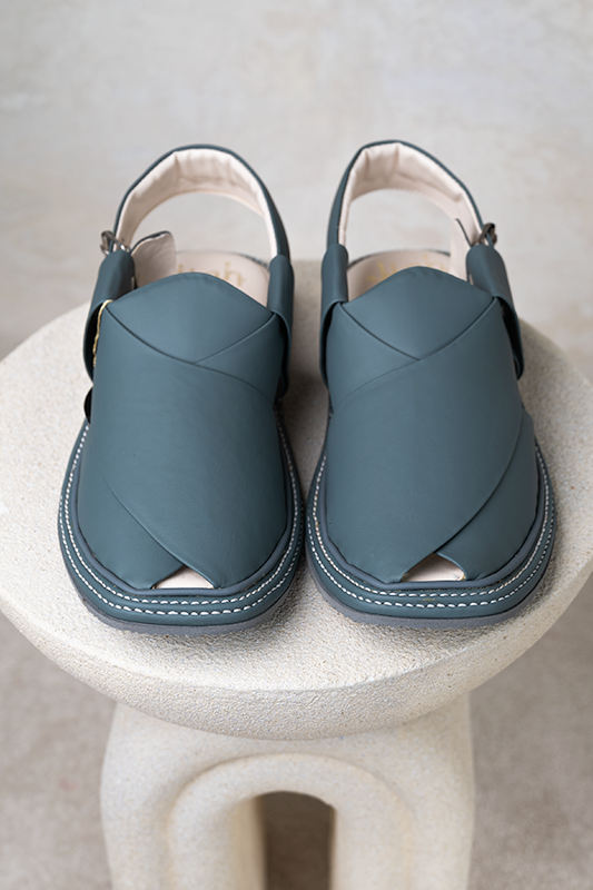 Peshawari Chappal - Grey - Jiah