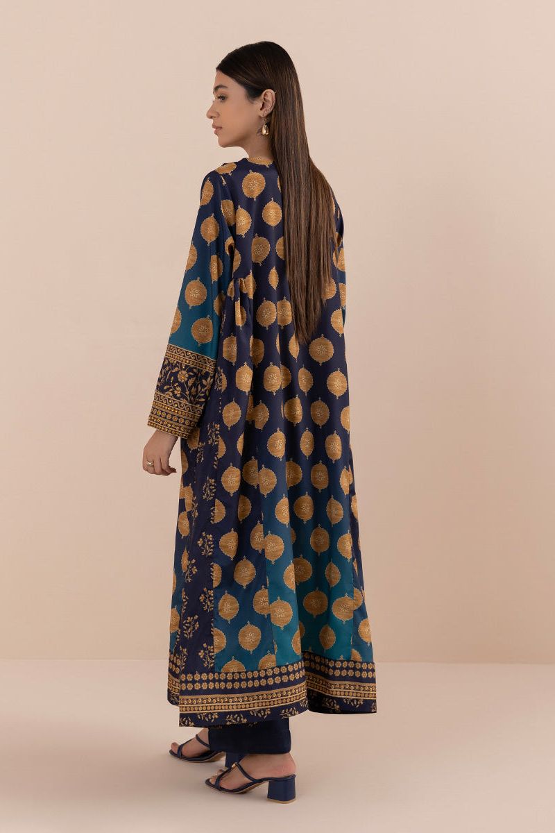 Blended Grip Dark Blue Kurti - Sapphire