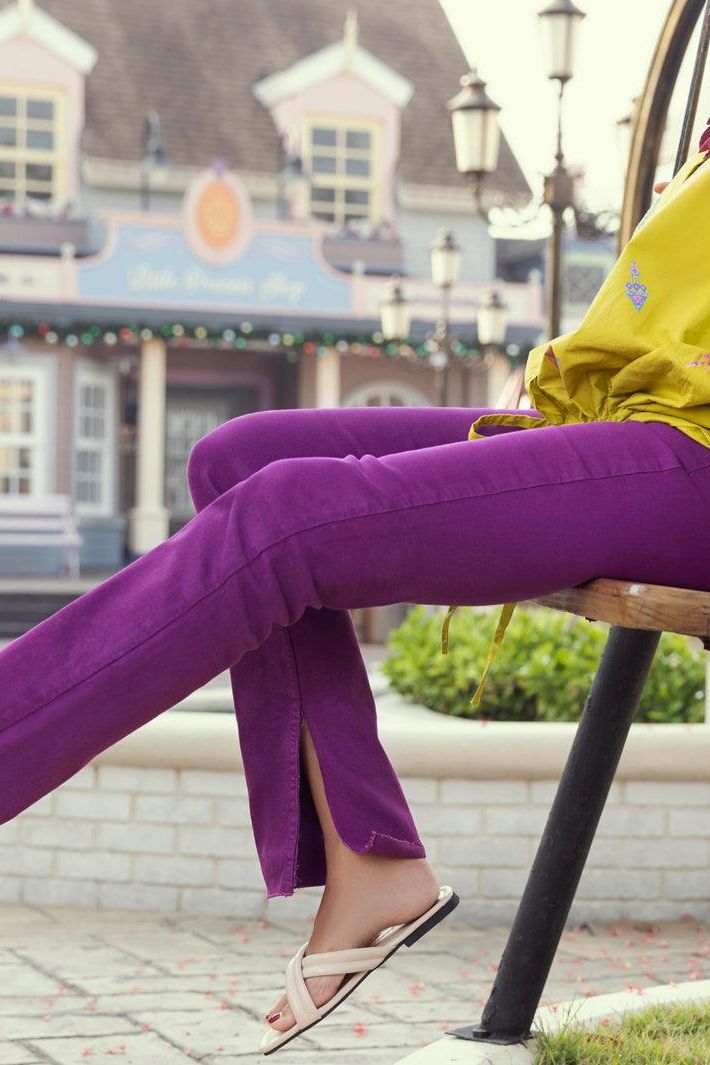 Lime Green Jacquard Kurti - Almirah