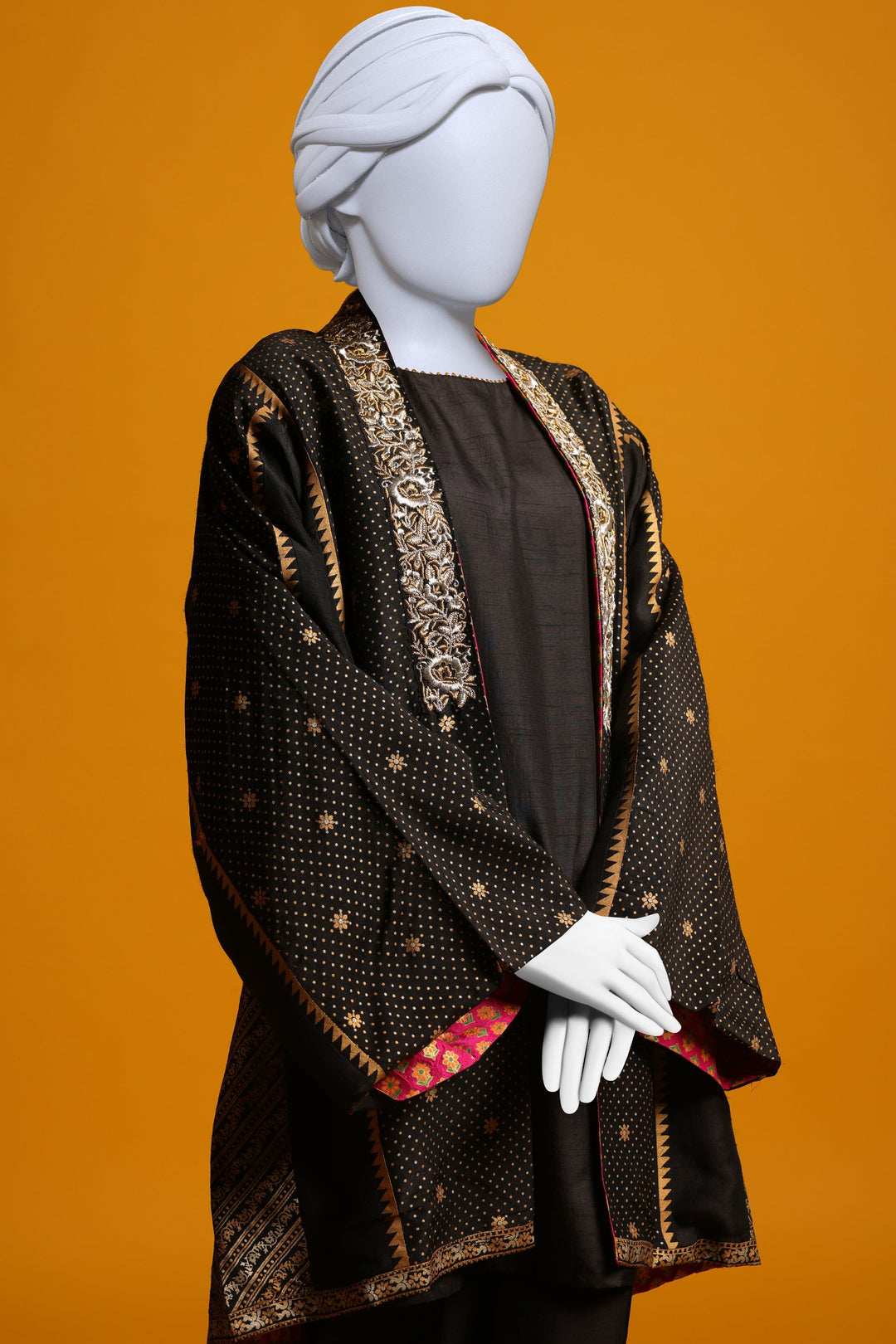 Raw Silk Black Ladies 2 Piece Suit  -  Cast & Crew