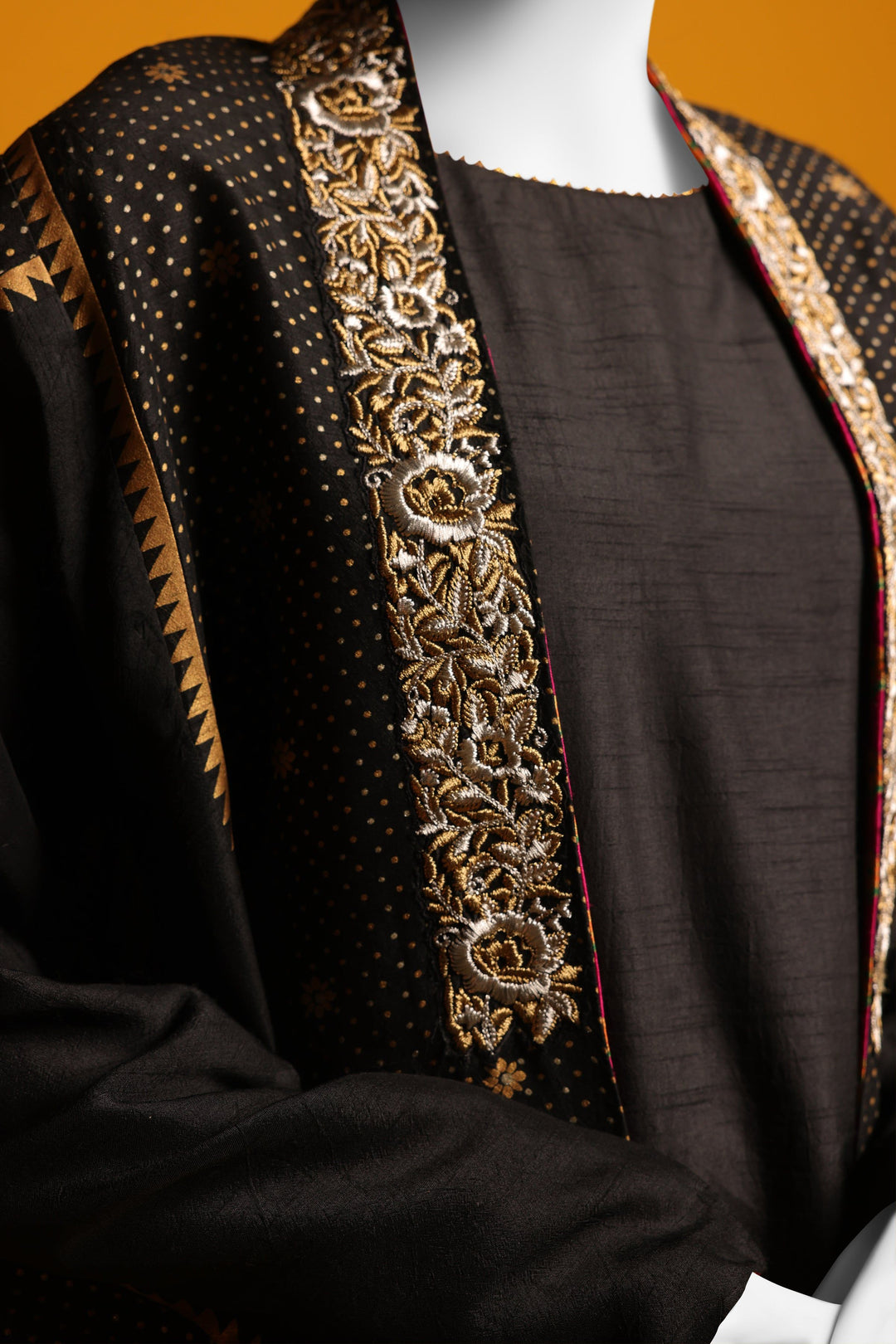 Raw Silk Black Ladies 2 Piece Suit  -  Cast & Crew