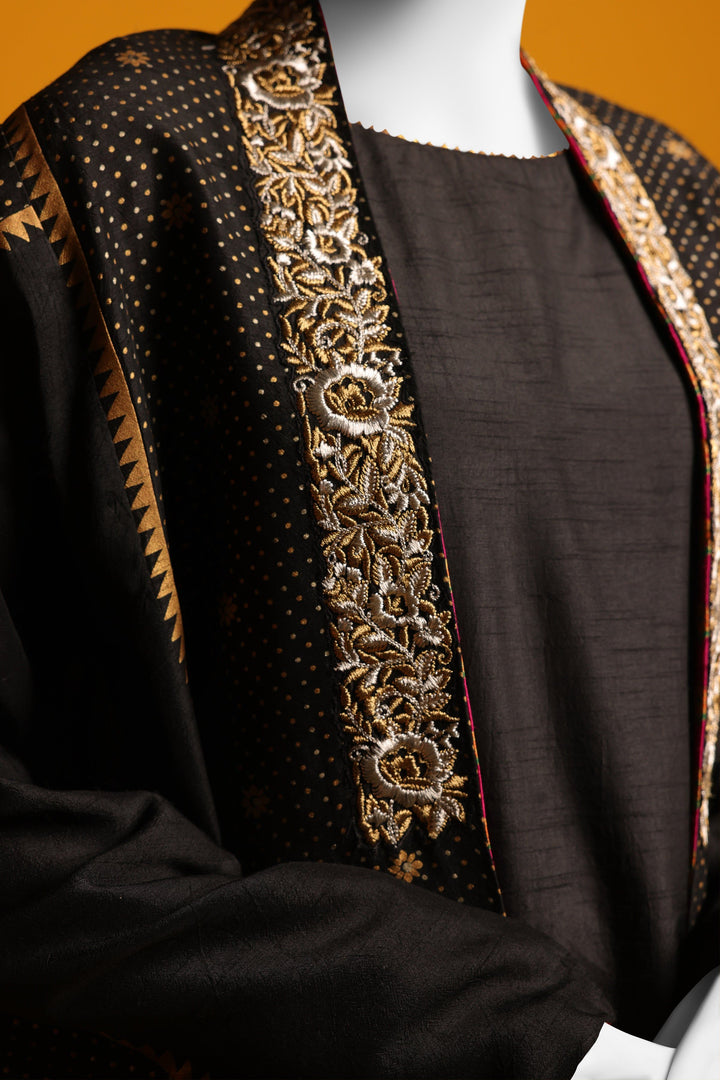 Raw Silk Black Ladies 2 Piece Suit  -  Cast & Crew