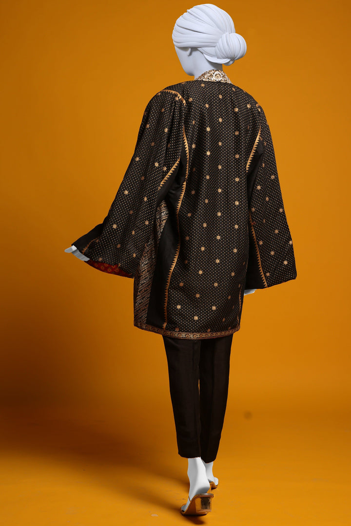 Raw Silk Black Ladies 2 Piece Suit  -  Cast & Crew