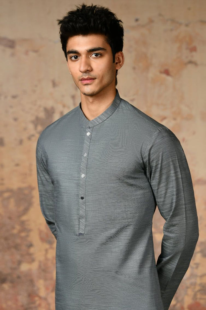 Cotton Green Kurta - J. Junaid Jamshed